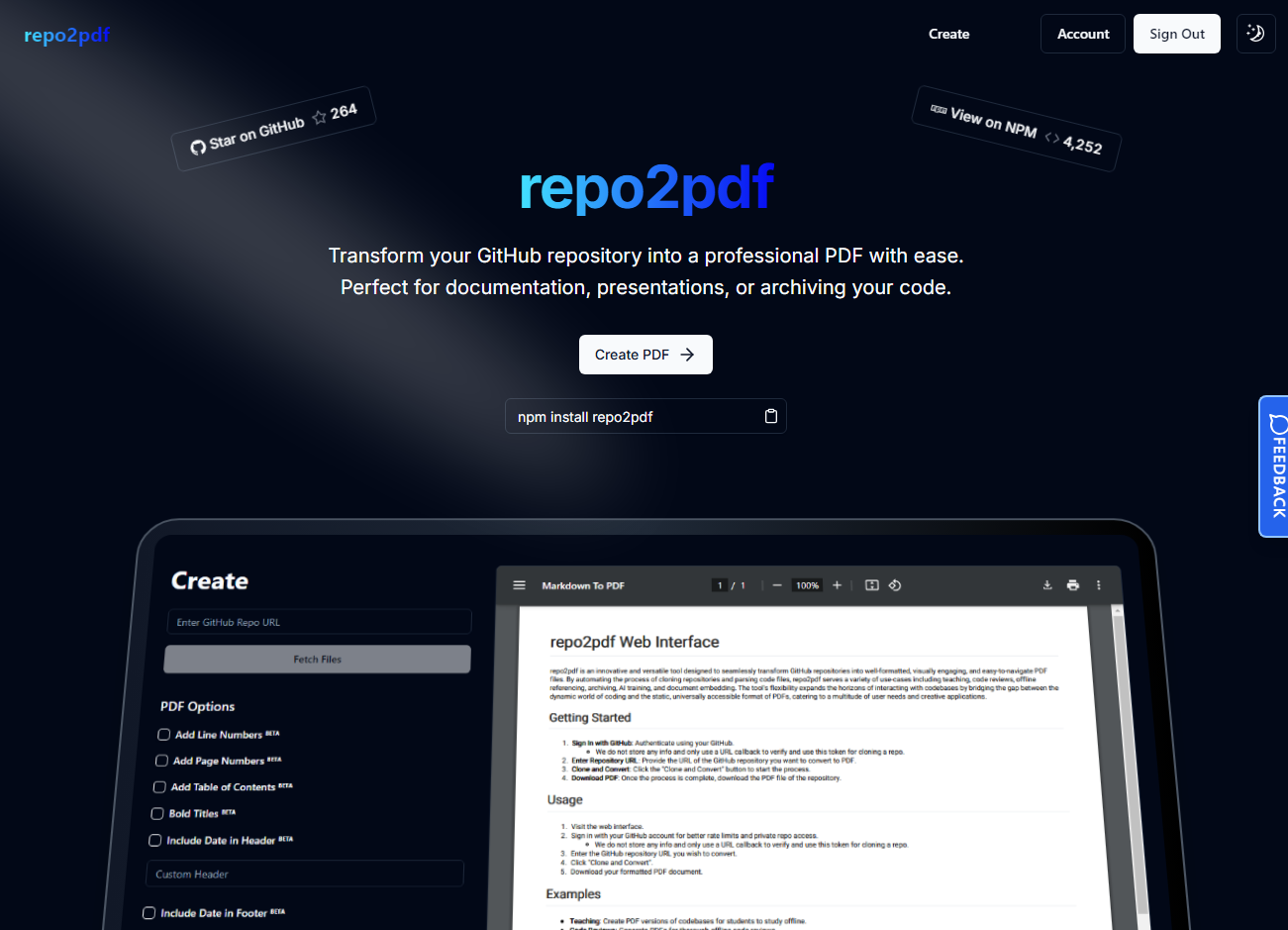 Repo2PDF